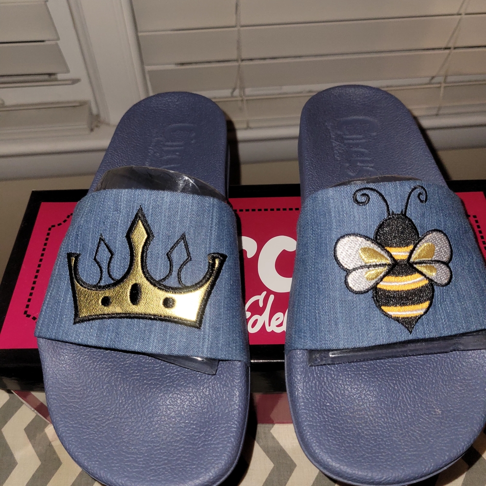 Sam Edelman Queen Bee Denim Slides